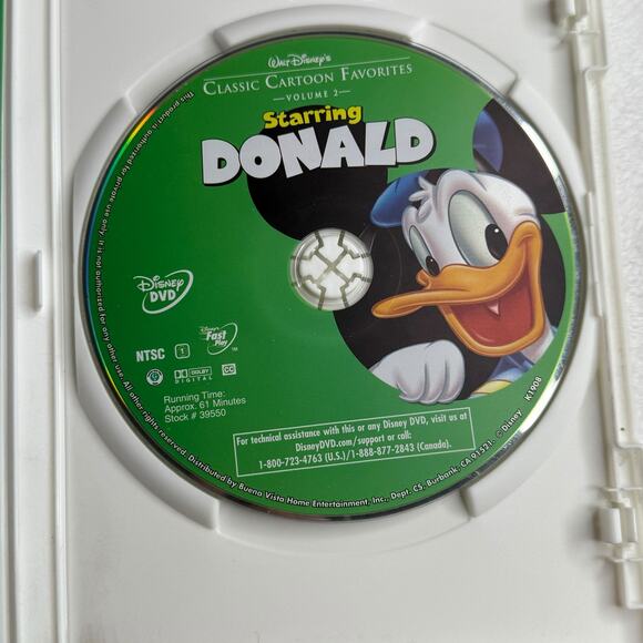 Disney Classic Cartoon Favorites Vol. 2 DVD Starring Donald Duck (2005) - Picture 6 of 7